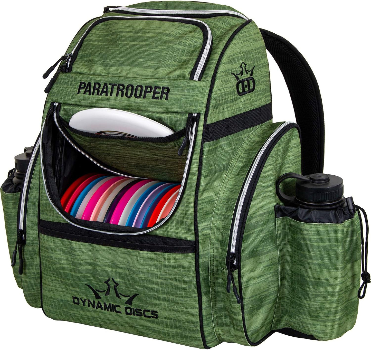 Paratrooper Disc Golf Bag | Frisbee Golf Backpack Bag with 18+ Disc Capacity | Extra Storage Pockets | Padded Straps and Back Panel