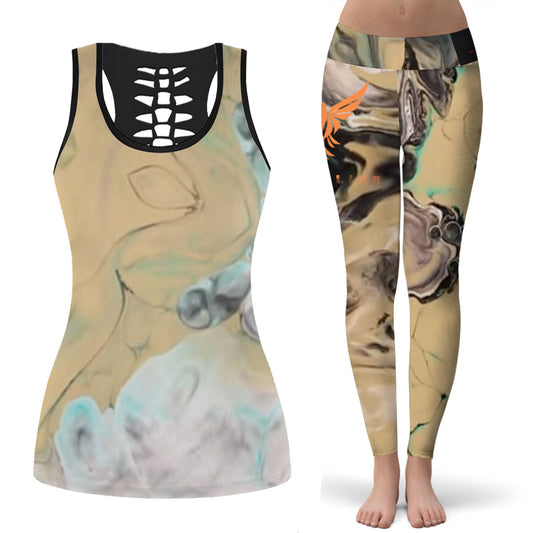 AOP Lady'S Hollow Tank Set