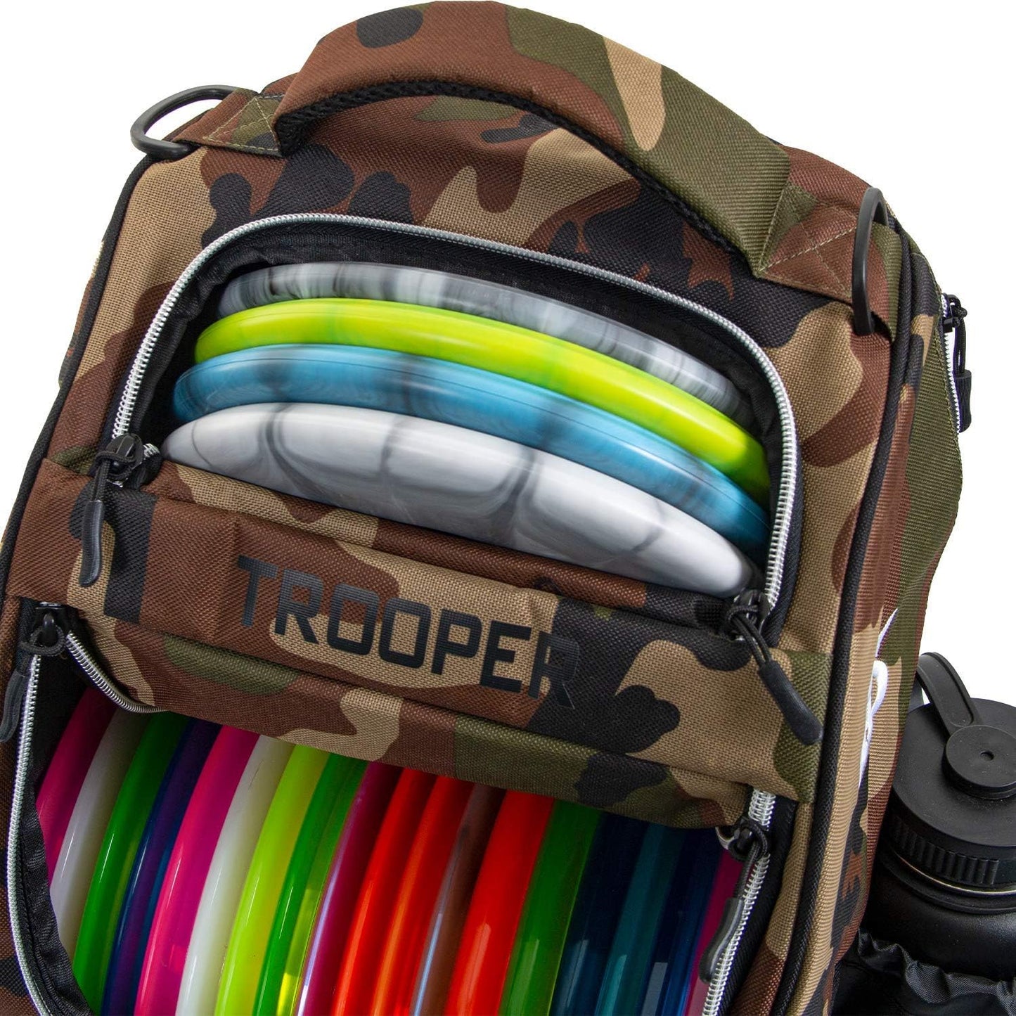 Trooper Disc Golf Backpack, Disc Golf Bag, Frisbee Golf Discs Set, Sports Bag, Lightweight & Durable, 18+ Disc Capacity