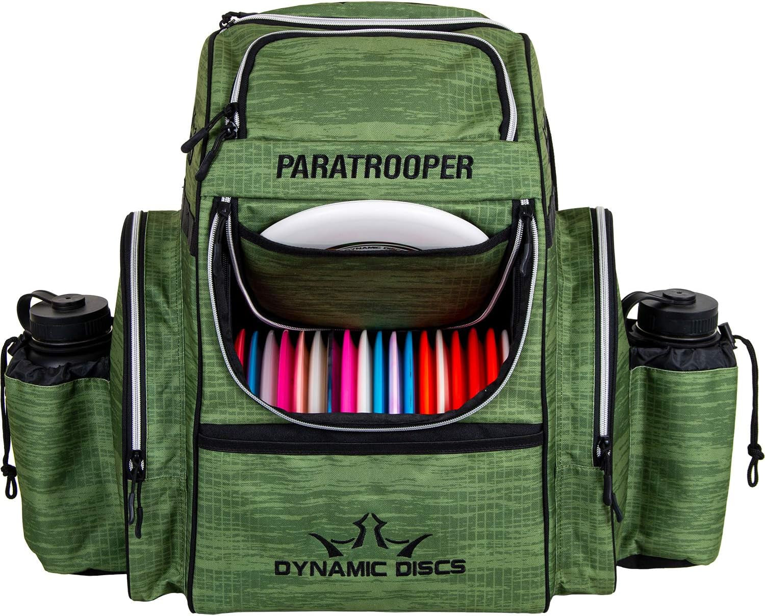 Paratrooper Disc Golf Bag | Frisbee Golf Backpack Bag with 18+ Disc Capacity | Extra Storage Pockets | Padded Straps and Back Panel