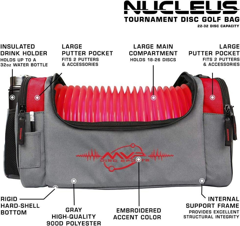 Nucleus Tournament Disc Golf Bag (Choose Your Favorite Color)