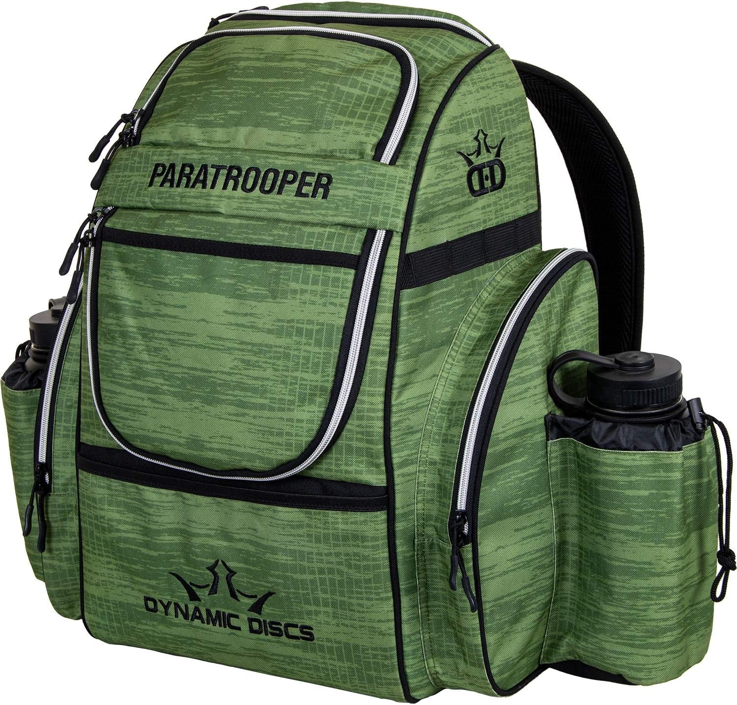 Paratrooper Disc Golf Bag | Frisbee Golf Backpack Bag with 18+ Disc Capacity | Extra Storage Pockets | Padded Straps and Back Panel